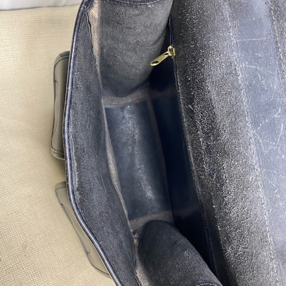 GABAHN VINTAGE BLACK GENUINE LEATHER MESSENGER BAG/BACKPACK - Picture 7 of 14